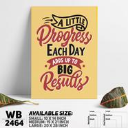 DDecorator Little Proggess Big Result - Motivational Wall Board and Wall Canvas - WB2464