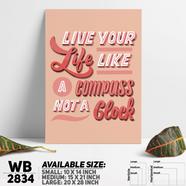 DDecorator Live Your Life - Motivational Wall Board and Wall Canvas - WB2834