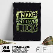 DDecorator Luck - Motivational Wall Board and Wall Canvas - WB2008