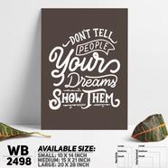 DDecorator Make Dream Happen - Motivational Wall Board And Wall Canvas - WB2498