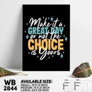 DDecorator Make It A Great Day - Motivational Wall Board and Wall Canvas - WB2844