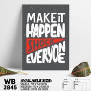 DDecorator Make It Happen - Motivational Wall Board and Wall Canvas - WB2845