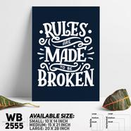 DDecorator Make The Rules - Motivational Wall Board And Wall Canvas - WB2555