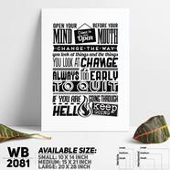 DDecorator Mind - Motivational Wall Board and Wall Canvas - WB2081