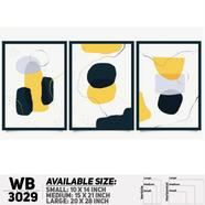 DDecorator Modern Abstract ArtWork Wall Decor - Set of 3 WB3029