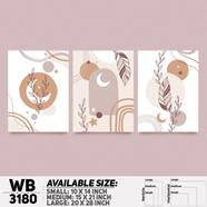 DDecorator Modern Abstract ArtWork Wall Decor - (Set of 3) WB3180