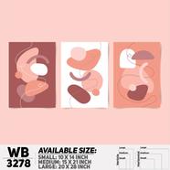 DDecorator Modern Abstract ArtWork Wall Decor - (Set of 3 ) WB3278