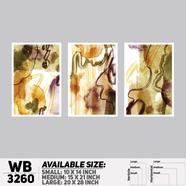 DDecorator Modern Abstract ArtWork Wall Decor - (Set of 3) WB3260