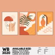 DDecorator Modern Abstract ArtWork Wall Decor - Set of 3 WB3020