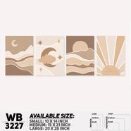 DDecorator Modern Abstract ArtWork Wall Decor - (Set of 4) WB3227