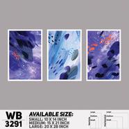 DDecorator Modern Abstract ArtWork Wall Decor - (Set of 3) WB3291