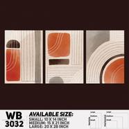 DDecorator Modern Abstract ArtWork Wall Decor - Set of 3 WB3032