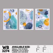 DDecorator Modern Abstract ArtWork Wall Decor - (Set of 3) WB3274