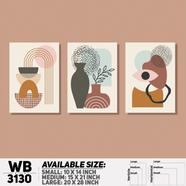 DDecorator Modern Abstract ArtWork Wall Decor - Set of 3 WB3130