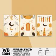 DDecorator Modern Abstract ArtWork Wall Decor - Set of 3 WB3004