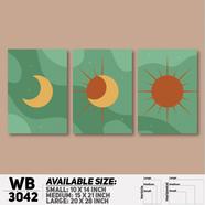 DDecorator Modern Abstract ArtWork Wall Decor - Set of 3 WB3042