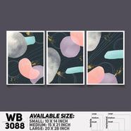 DDecorator Modern Abstract ArtWork Wall Decor - Set of 3 WB3088