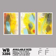 DDecorator Modern Abstract ArtWork Wall Decor - (Set of 3) WB3286