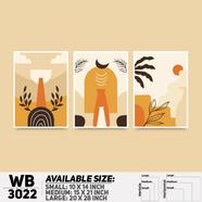 DDecorator Modern Abstract ArtWork Wall Decor - Set of 3 WB3022