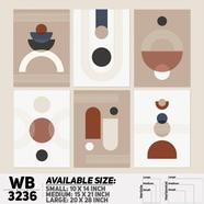 DDecorator Modern Abstract ArtWork Wall Decor - (Set of 6) WB3236