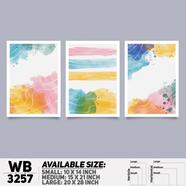 DDecorator Modern Abstract ArtWork Wall Decor - (Set of 3) WB3257