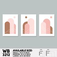 DDecorator Modern Abstract ArtWork Wall Decor - (Set of 3) WB3212