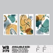 DDecorator Modern Abstract ArtWork Wall Decor - (Set of 3)WB3179
