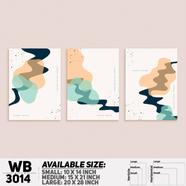 DDecorator Modern Abstract ArtWork Wall Decor - Set of 3 WB3014