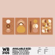 DDecorator Modern Abstract ArtWork Wall Decor - Set of 4 WB3105