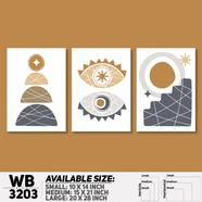 DDecorator Modern Abstract ArtWork Wall Decor - (Set of 3) WB3203