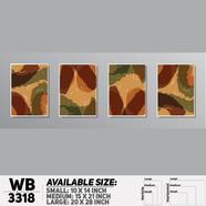 DDecorator Modern Abstract ArtWork Wall Decor - (Set of 4) WB3318
