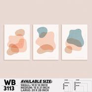 DDecorator Modern Abstract ArtWork Wall Decor - Set of 3 WB3113