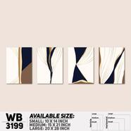 DDecorator Modern Abstract ArtWork Wall Decor - (Set of 4) WB3199