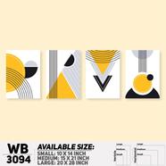 DDecorator Modern Abstract ArtWork Wall Decor - (Set of 4) WB3094