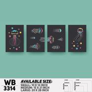 DDecorator Modern Animal ArtWork Wall Decor - (Set of 3) WB3314