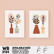 DDecorator Modern Flower ArtWork Wall Decor - Set of 2 WB3134