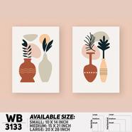 DDecorator Modern Flower ArtWork Wall Decor - Set of 2 WB3133