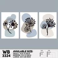 DDecorator Modern Flower ArtWork Wall Decor - (WB3324)