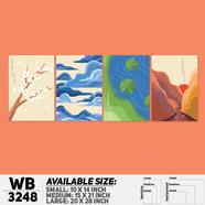 DDecorator Modern Landscape ArtWork Wall Decor - (Set of 4) WB3248