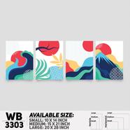 DDecorator Modern Landscape ArtWork Wall Decor - (Set of 4) WB3303