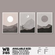 DDecorator Modern Landscape ArtWork Wall Decor - (Set of 3) WB3185