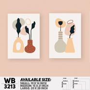 DDecorator Modern Leaf ArtWork Wall Decor - (Set of 2) WB3213