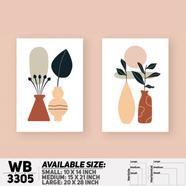 DDecorator Modern Leaf ArtWork Wall Decor - (Set of 2) WB3305