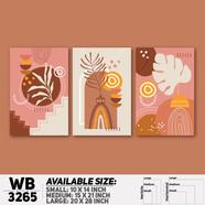 DDecorator Modern Leaf ArtWork Wall Decor - (Set of 3)WB3265