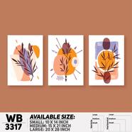 DDecorator Modern Leaf ArtWork Wall Decor - (WB3317)