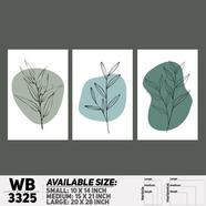 DDecorator Modern Leaf ArtWork Wall Decor - (WB3325)
