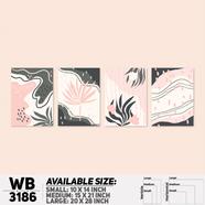DDecorator Modern Leaf ArtWork Wall Decor - (Set of 4) WB3186