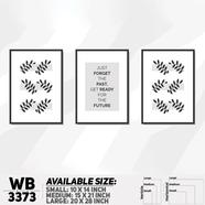 DDecorator Motivational And Abstract Art (Set of 3) Wall Board And Wall Canvas - WB3373