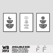 DDecorator Motivational And Abstract Wall Decor - Set of 3 WB3913