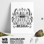 DDecorator Motivational Quote Wall Board And Wall Canvas - WB1086